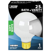Feit 25w G25 Incand Globe Wht