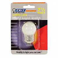Bulb Globe Med Base Wht 7-1/2"