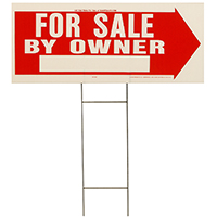 Sign For Sale By Owner 9.5"x24"