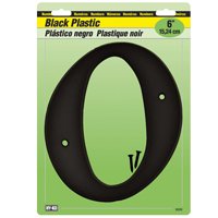 6" Black Plastic #0
