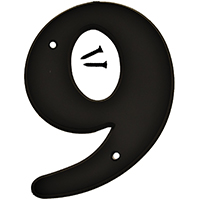 6" Black Plastic #9