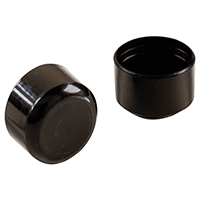Plastic Leg Tips Blk 1-1/8"