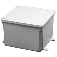 Carlon Junction Box 4"x4"x2" Gry