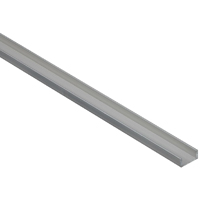 4208bc Channel 1/2"x48" Alum