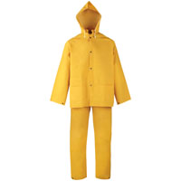 Rainsuit Pvc/poly Xl Yllw 3pc