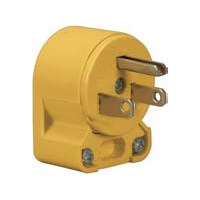 Angle Plug Vinyl 15a
