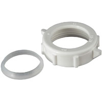 Pp Slip Nut 1.25" Wht
