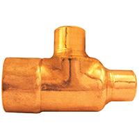 Ep Reducr Tee 3/4"x1/2 Copper
