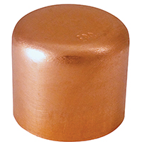 Tube Cap Copper 1/2in Swt/sldr
