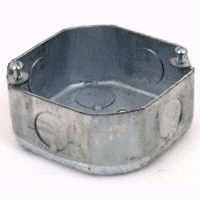 Raco Oct Box 4"x1/2"-3/4" Ko Stl
