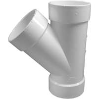 Wye 45deg Hub 4" Sch40