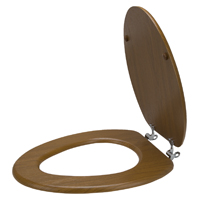 Ps Toilet Seat Elong Wood 19"