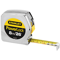 Stanley Pwrlock Tape Rule 26'x1"