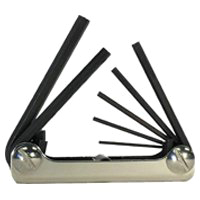 Hex Key Fold Set Metric 6pc