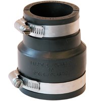Coupling Flex 2"x1.5" Blk