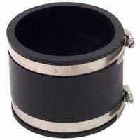 Coupling Flex 3"x3" Blk