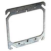 Box Cover Sqr 2g Flat 4" Stl