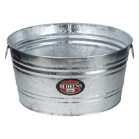 Behrens Wash Tub Rnd 10.5gl Galv