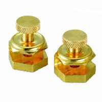 Johnson Sqr Gauge Clamp Brs 2pk