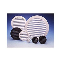 Louver Plastic Rnd 1" Wht