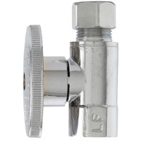 Pp Shut-off Valve 3/8"x3/8" Brs
