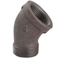 Blk Street Elbow 45deg 1/2"