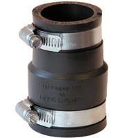 Coupling Flex 1.5"x1.25" Blk