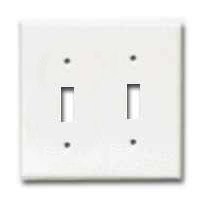 Switch Plate 2g Wht Eaton