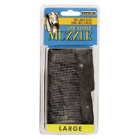 Pet Muzzle Adj Blk L