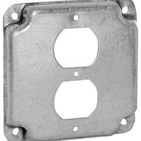 Box Cover Sqr 1g Dplx Recpt