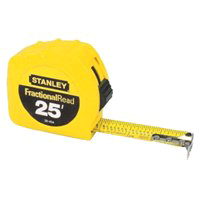 Stanley Tape Rule Fracton 1"x25'