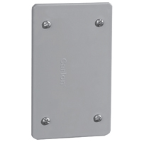 Blank Outlet Cover Gry Pvc