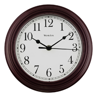 Wall Clock Rnd Burg 8.5"