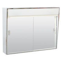 Zenith Meds Cabinet Lghtd Chrm