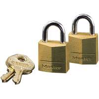 Masterlock Padlock Brs 2pk