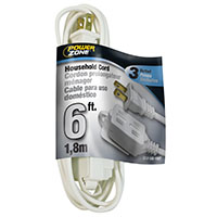Pz Ext Cord 16/2 6' Wht