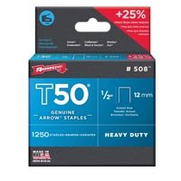 Arrow T50 Staples 1/2" 1250bx
