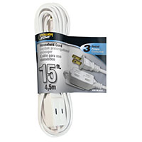 Pz Ext Cord  Ext 16/3 15' Wht
