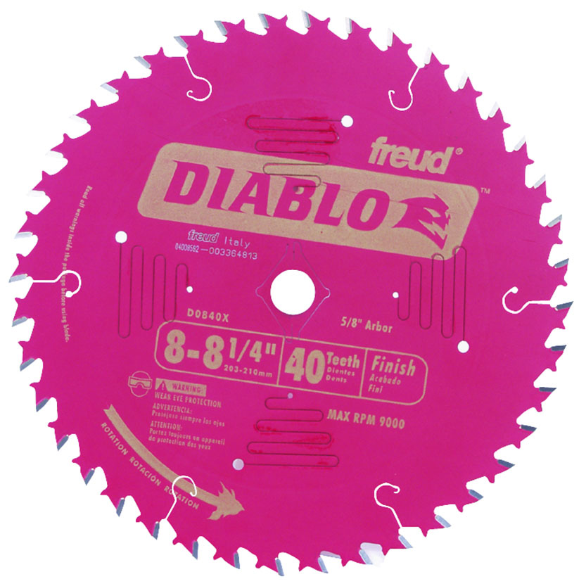 Db Circ Finish Blade 40th 8.25"