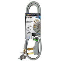 Dryer Cord 10/3 Srdt Gray 4'