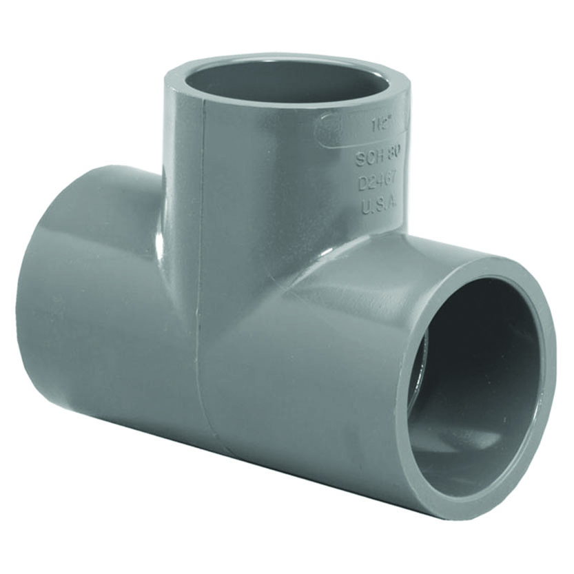 Tee 1.5" Slip Sch80